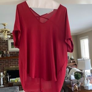 Burgundy Blouse